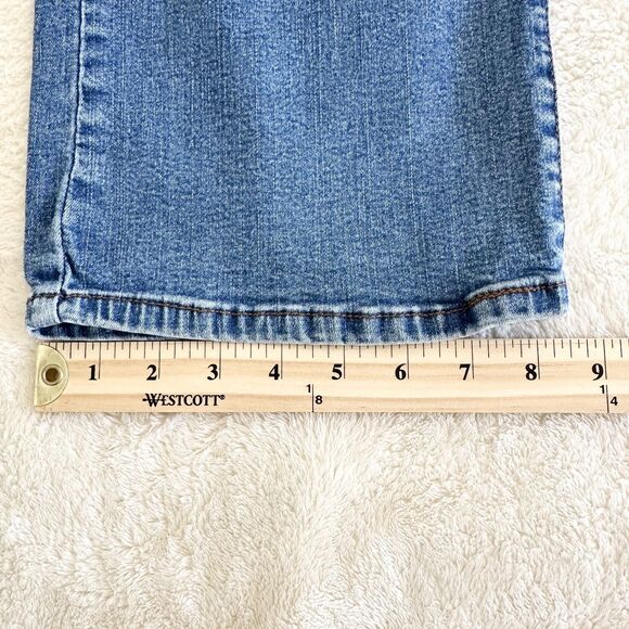 Levi's 512 Slimming Women's Jeans Size 10M Blue Stretch Mid Rise Straight Leg - Picture 11 of 11